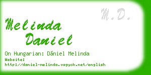 melinda daniel business card
